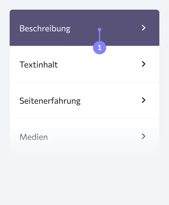 Faktoren, die das Ranking beeinflussen, wie z. B. Textinhalte, Benutzererfahrung, Medien usw.