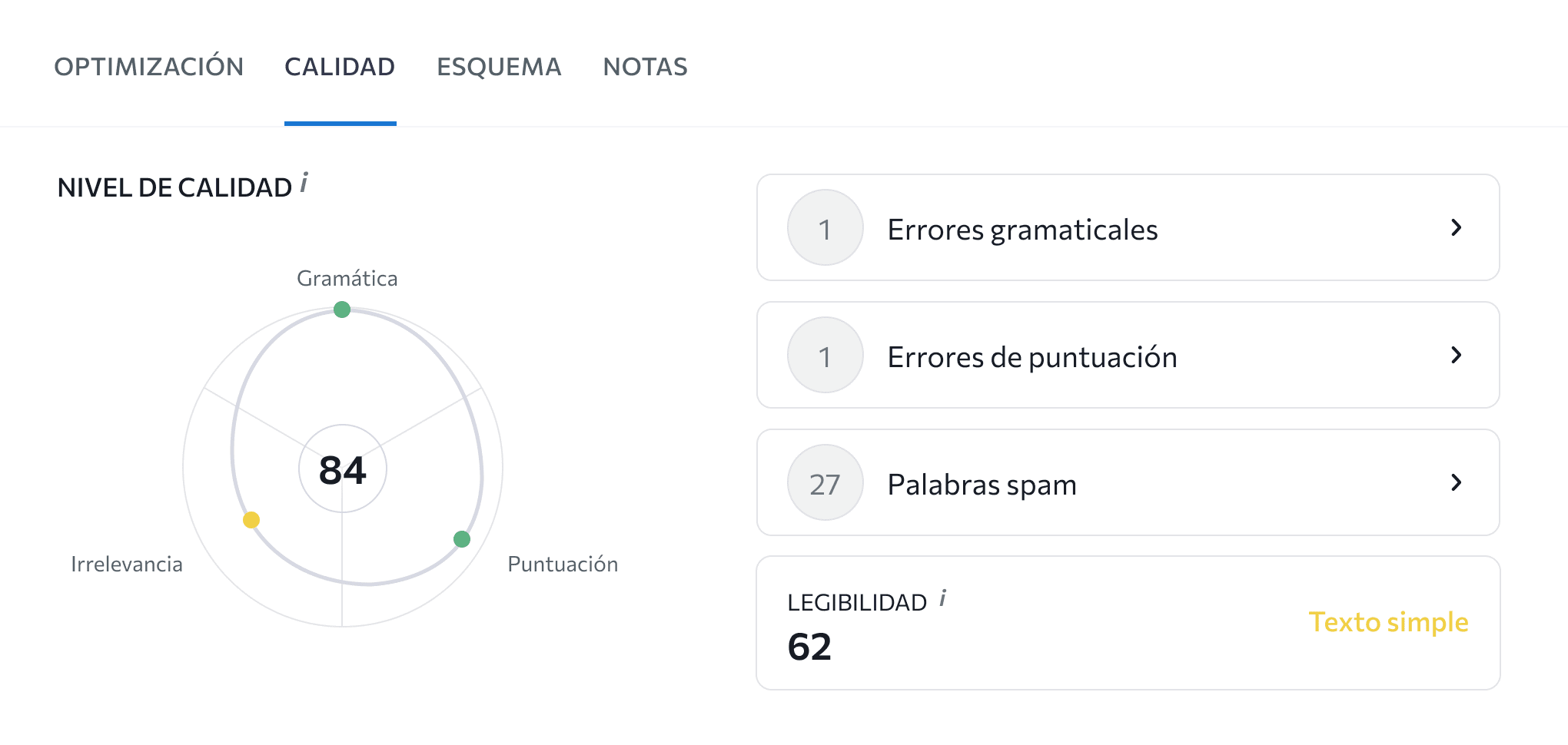 Encuentra errores gramaticales y problemas de legibilidad para corregirlos